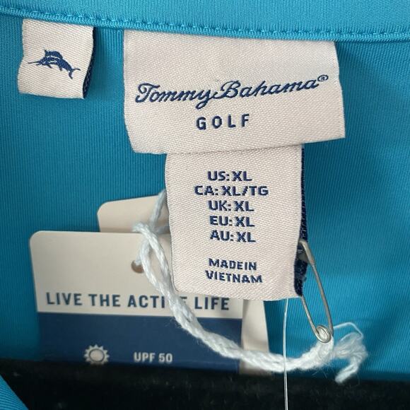 Tommy Bahama Golf Teal‎ XL Dress Knee Length UPF 50 Moisture Wicking Quick Dry - Picture 3 of 7